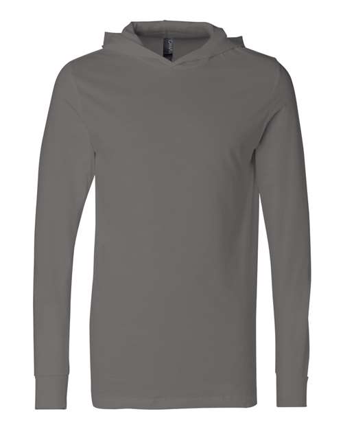 Bella Canvas Jersey Hooded Long Sleeve Tee - 3512