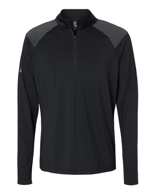 Adidas Shoulder Stripe Quarter-Zip Pullover - A520