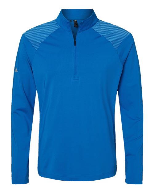 Adidas Shoulder Stripe Quarter-Zip Pullover - A520