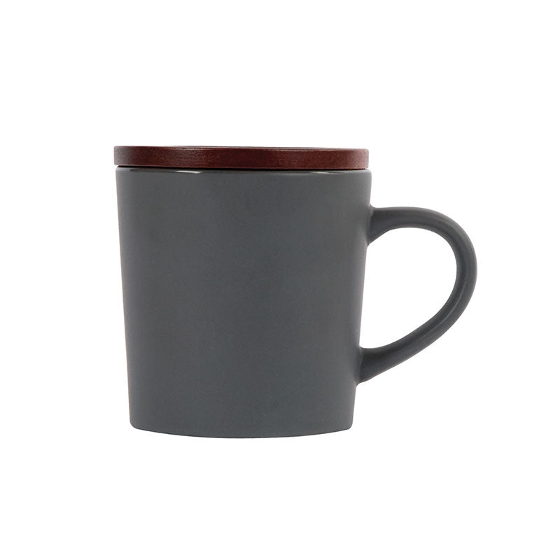 Copenhagen 16 oz. Ceramic Mug w/ Wood Lid