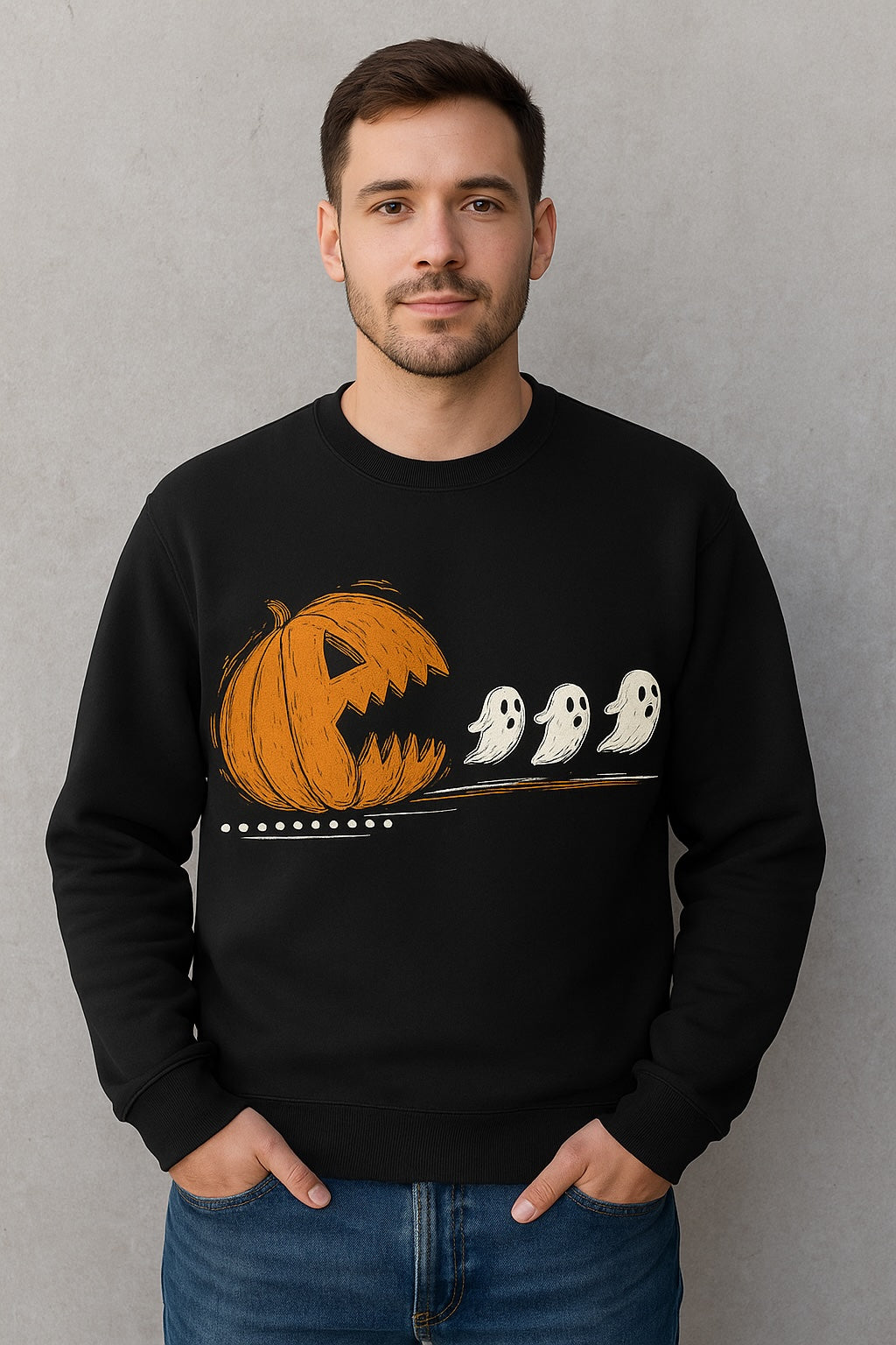 Pac Man Halloween Sweatshirt